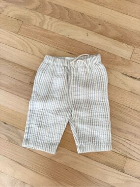 ZARA Seersucker Drawstring Pants